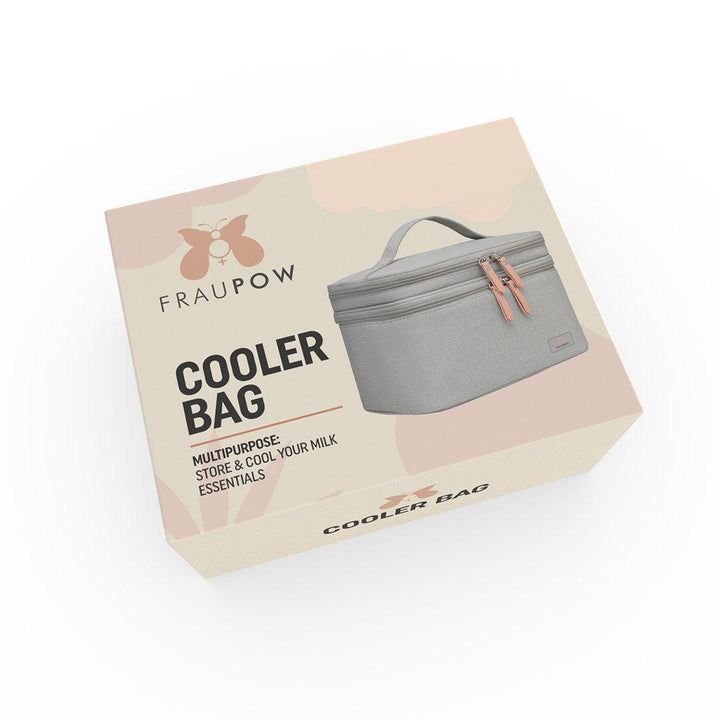 Fraupow Cooler Bag + Wearable Pump Storage Bag-Breast Pump Accessories- | Natural Baby Shower