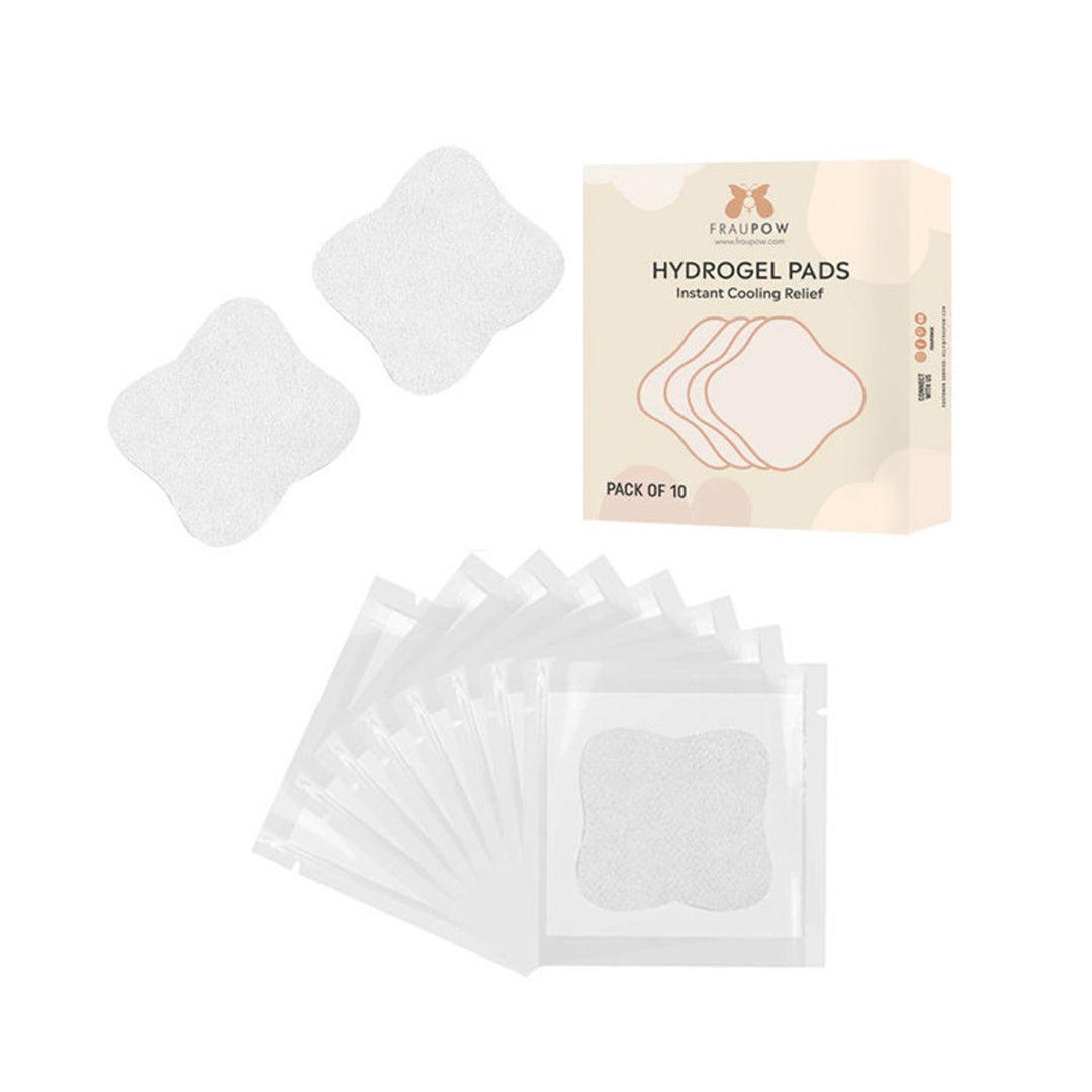 Fraupow Hydrogel Breast Pads - 10 Pack - White-Breast Pads-White-One Size | Natural Baby Shower