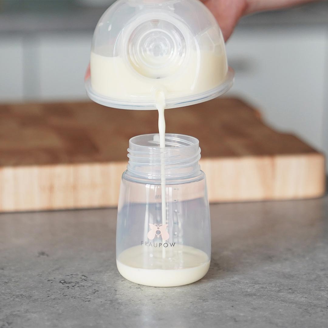 Fraupow Milk Storage Bottles - 3 Pack-Breast Pumps- | Natural Baby Shower