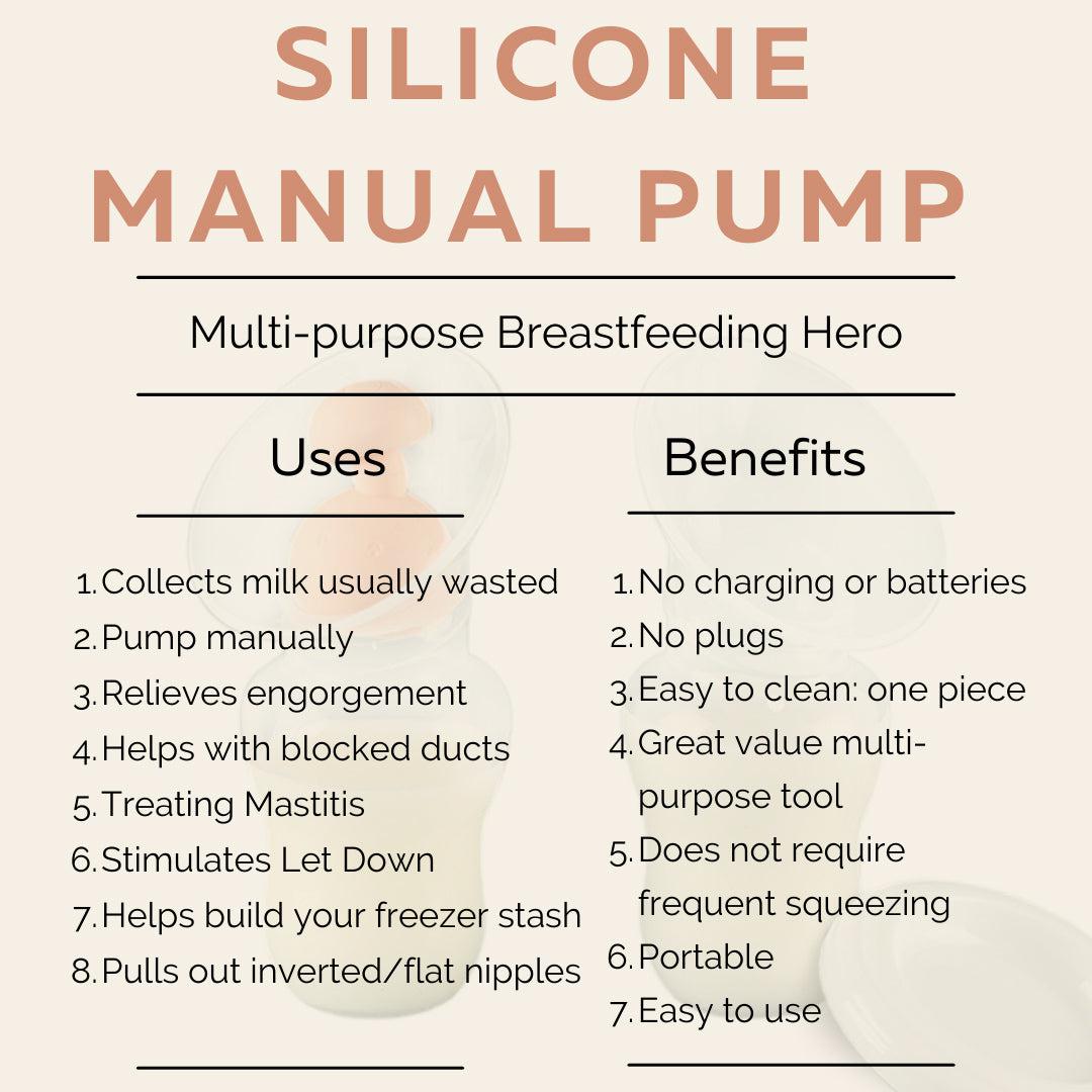 Fraupow Manual Breast Pump + Milk Collector-Breast Pumps- | Natural Baby Shower