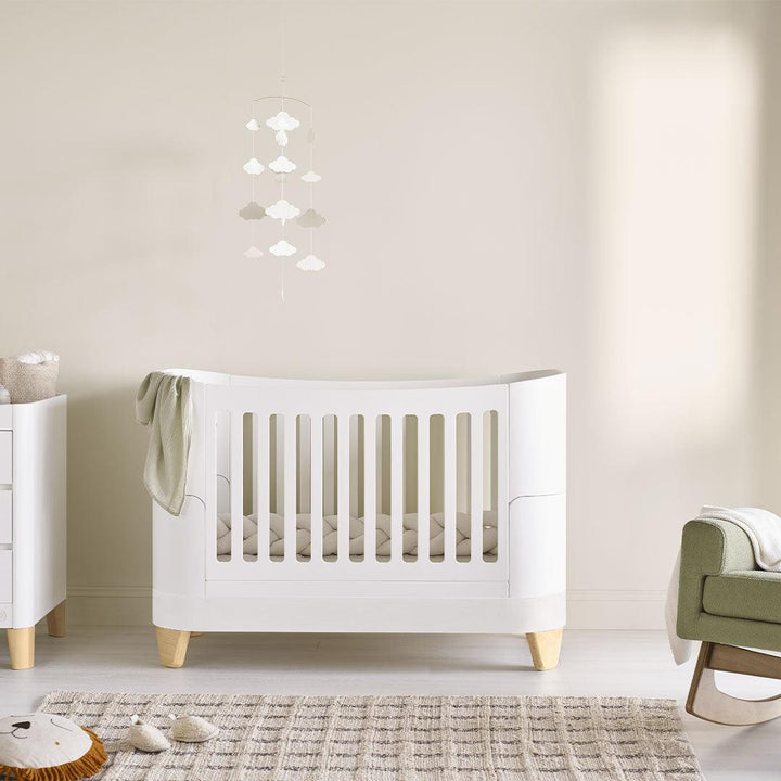 Gaia Baby Serena Cot Bed - White-Cot Beds- | Natural Baby Shower