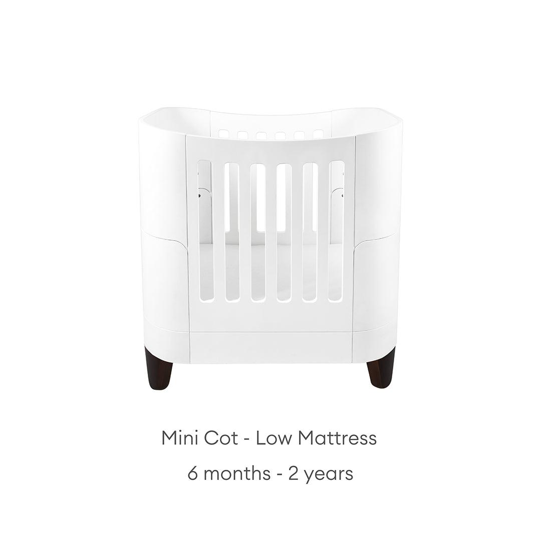 Gaia Baby Serena Mini Cot Bed - White-Cot Beds- | Natural Baby Shower