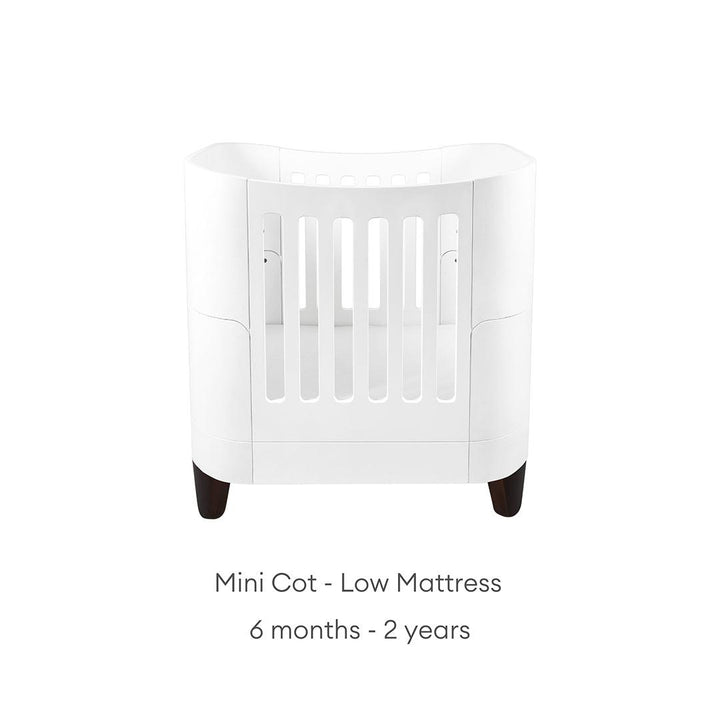 Gaia Baby Serena Mini Cot Bed - White-Cot Beds- | Natural Baby Shower