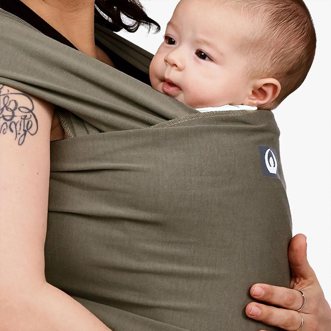 Gaia Baby Gaia Stretchy Baby Wrap Carrier - Organic Cotton - Forest Green-Baby Carriers-Forest Green-One Size | Natural Baby Shower