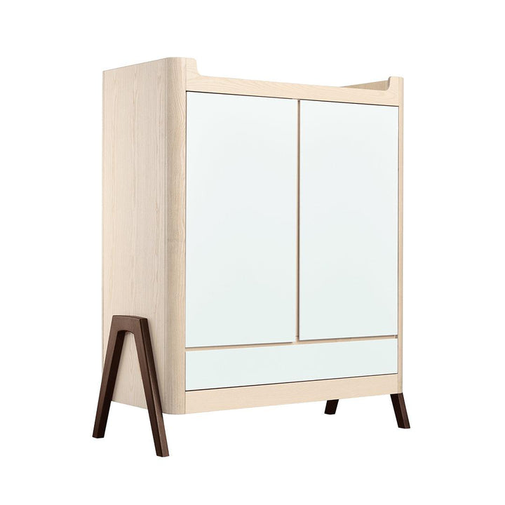 Gaia Hera Wardrobe - Natural + Walnut-Wardrobes- | Natural Baby Shower