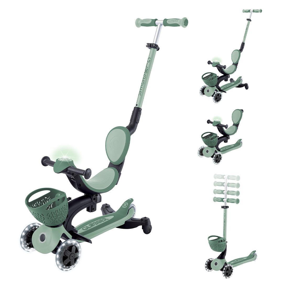 Globber Go-Up Baby 360 Lights Scooter - Sage-Scooters-Sage- | Natural Baby Shower