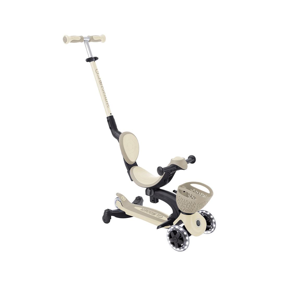 Globber Go-Up Baby 360 Lights Scooter - Taupe-Scooters-Taupe- | Natural Baby Shower