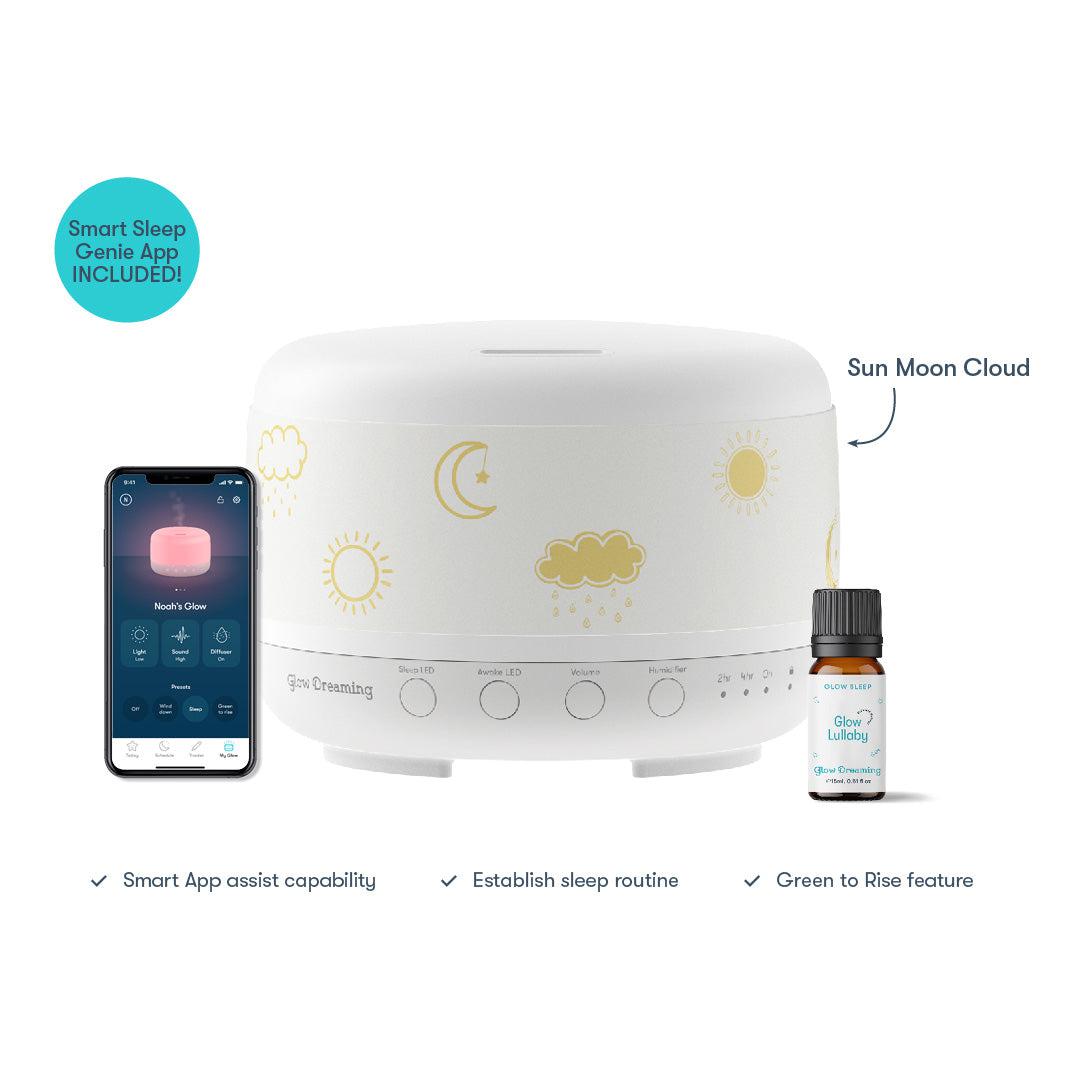 Glow Dreaming Glow Sleep Easy Complete Bundle-Night Lights-Sun Moon Cloud Sleeve- | Natural Baby Shower