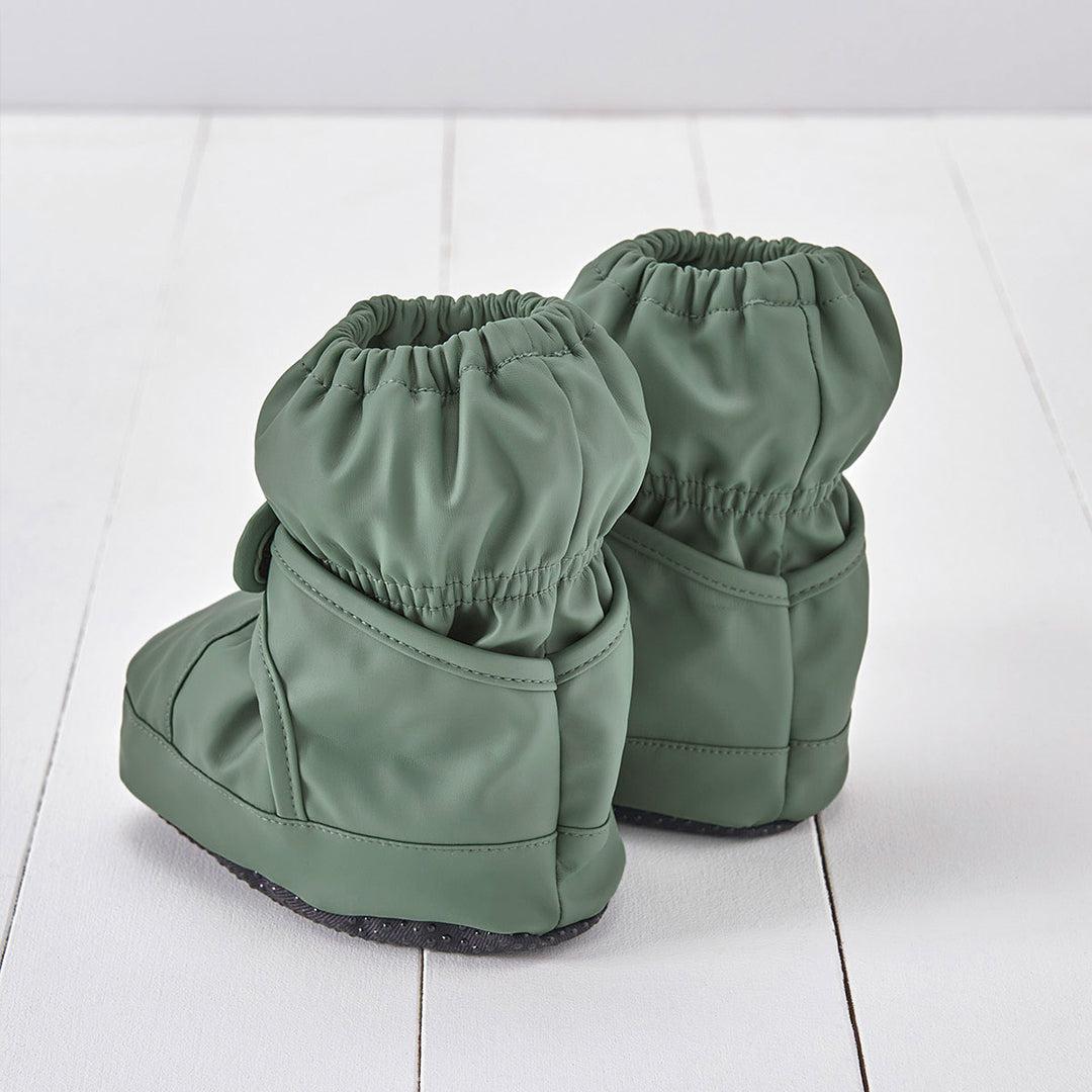 Grass & Air Mini Adventure PU Bootie - Khaki-Boots- | Natural Baby Shower