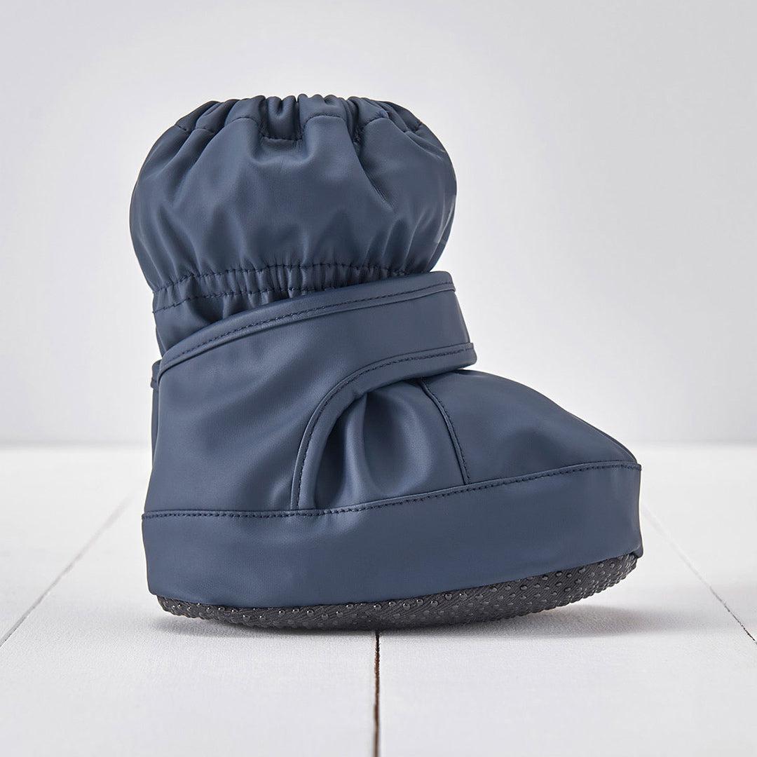 Grass & Air Mini Adventure PU Bootie - Navy-Boots- | Natural Baby Shower