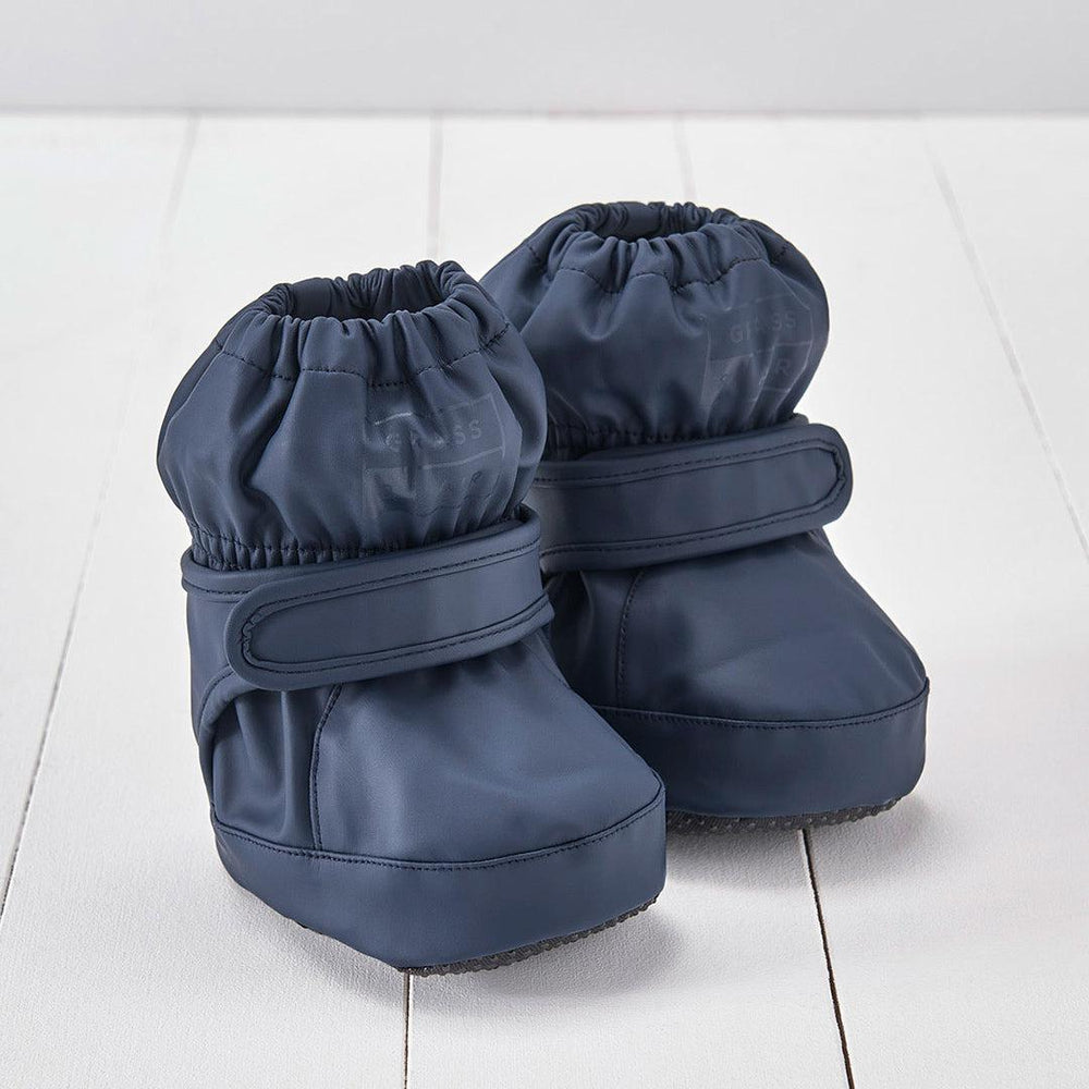 Grass & Air Mini Adventure PU Bootie - Navy-Boots- | Natural Baby Shower