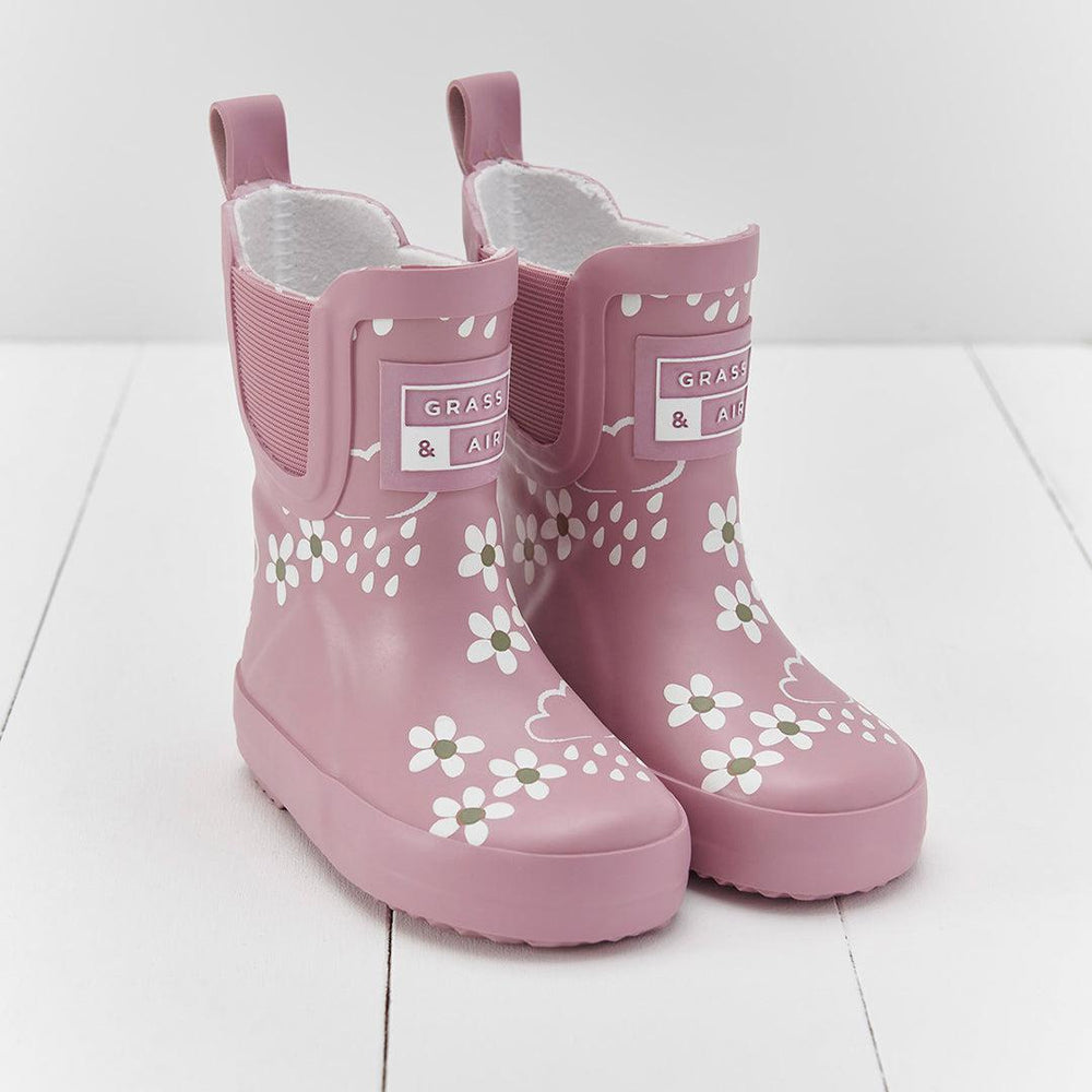 Grass & Air Floral Shortie Adventure Boot With Bag - Pink Bloom-Boots- | Natural Baby Shower