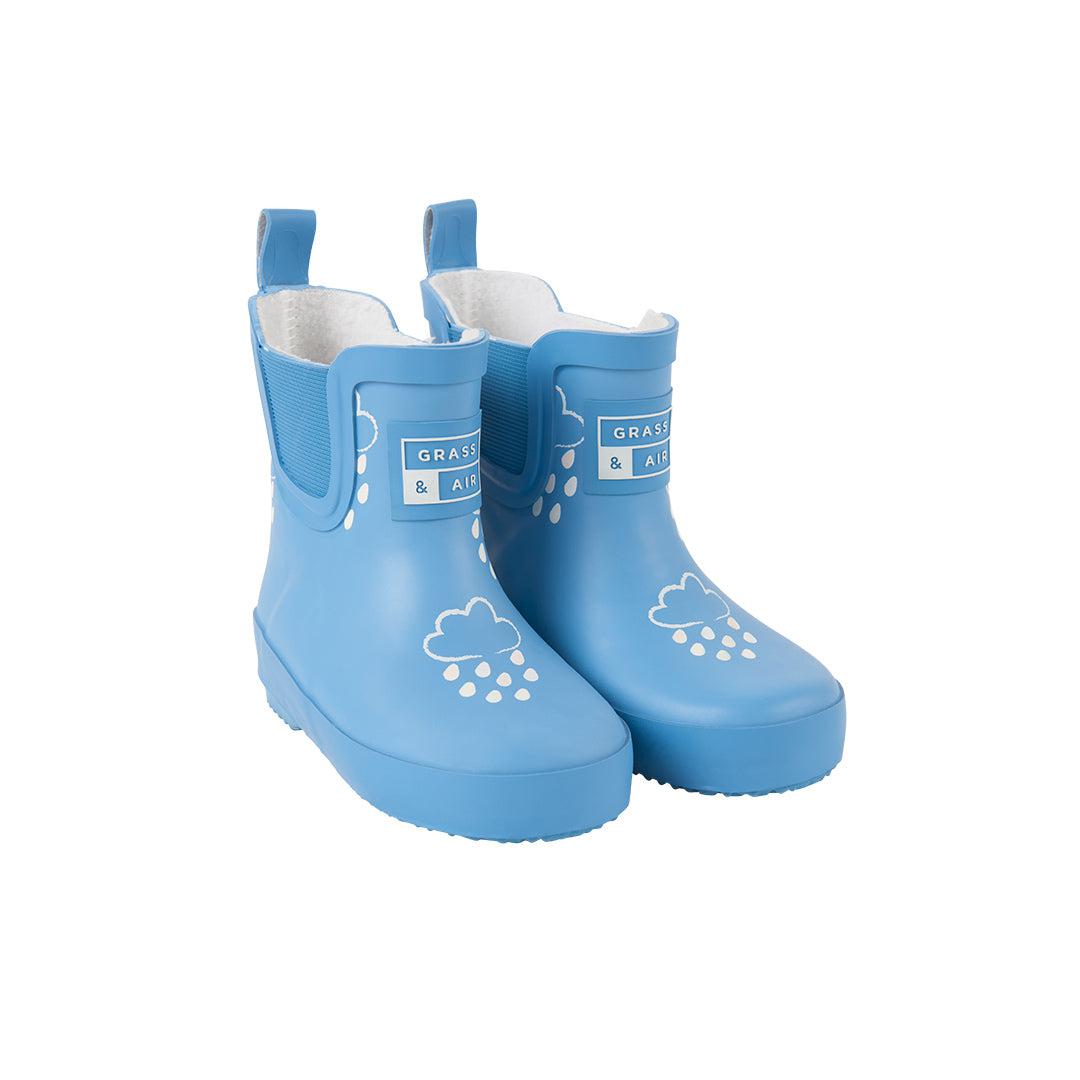 Grass & Air Shortie Adventure Boot With Bag - Cornflower Blue-Boots- | Natural Baby Shower