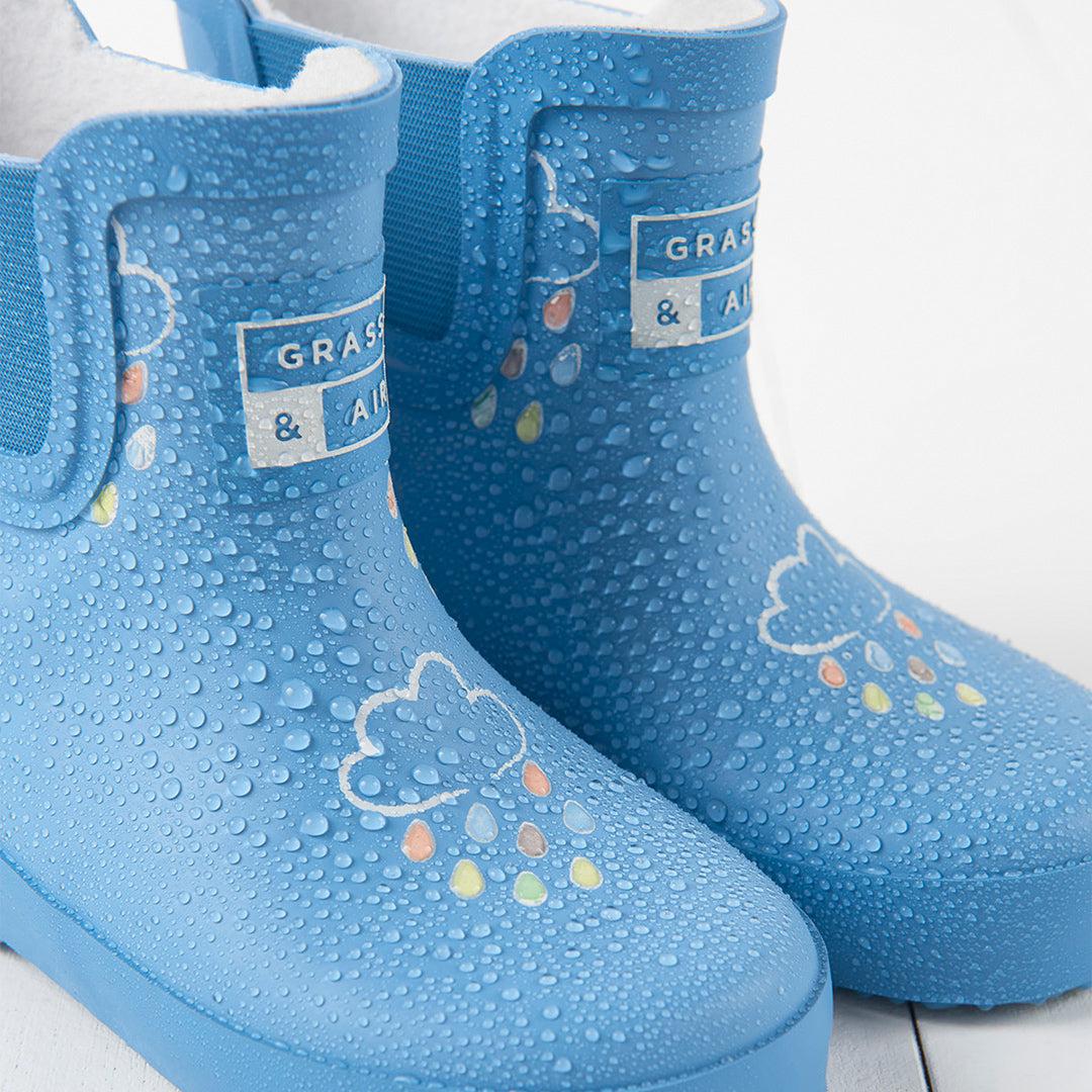 Grass & Air Shortie Adventure Boot With Bag - Cornflower Blue-Boots- | Natural Baby Shower