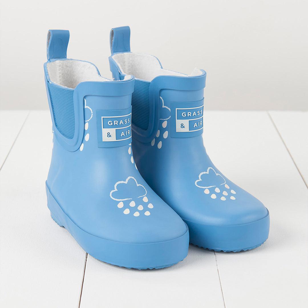 Grass & Air Shortie Adventure Boot With Bag - Cornflower Blue-Boots- | Natural Baby Shower