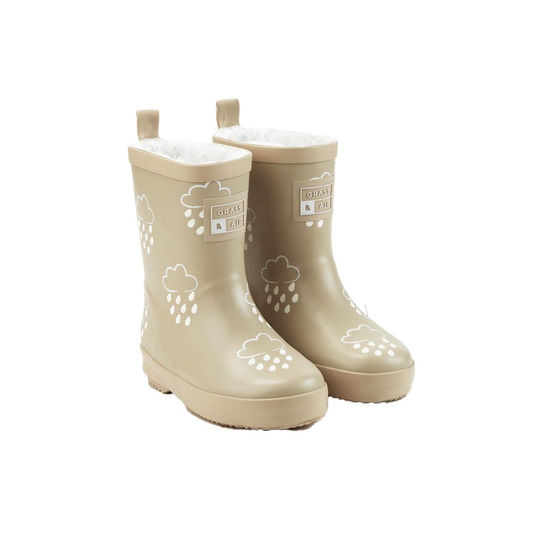 Grass & Air Winter Mini Adventure Boots With Bag - Stone-Boots- | Natural Baby Shower