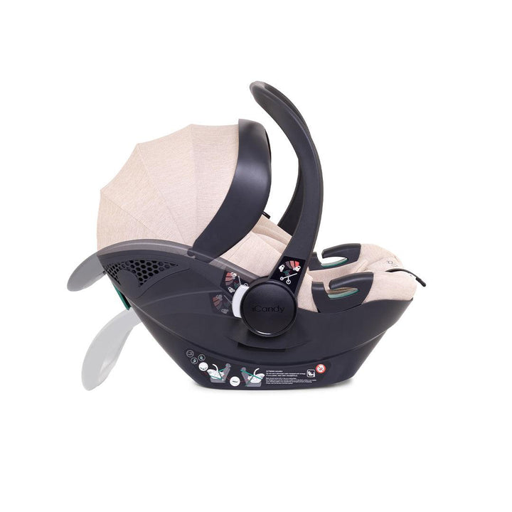 iCandy Cocoon Infant Car Seat And Base - Latte-Car Seat Bundles-Latte- | Natural Baby Shower