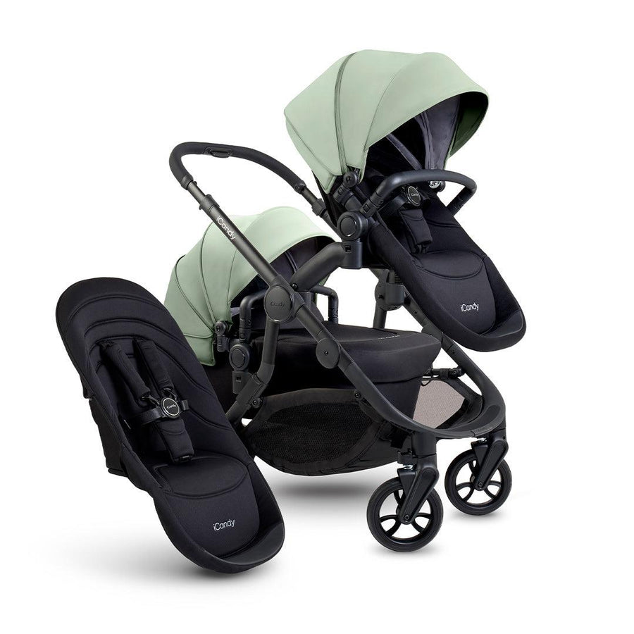 iCandy Orange 4 Double Pushchair Bundle - Pistachio-Strollers- | Natural Baby Shower