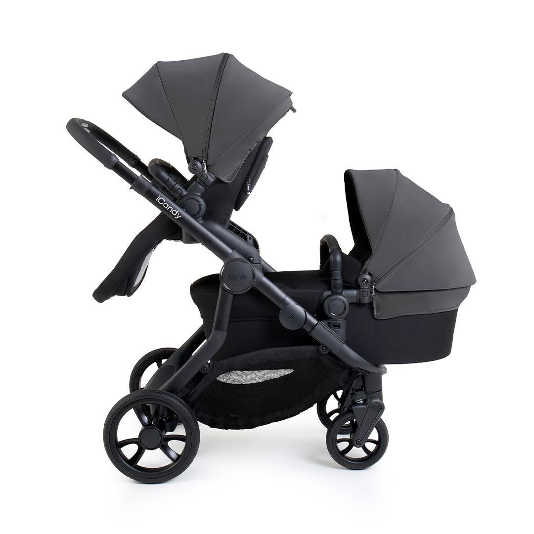 iCandy Orange 4 Double Pushchair Bundle - Fossil-Strollers- | Natural Baby Shower