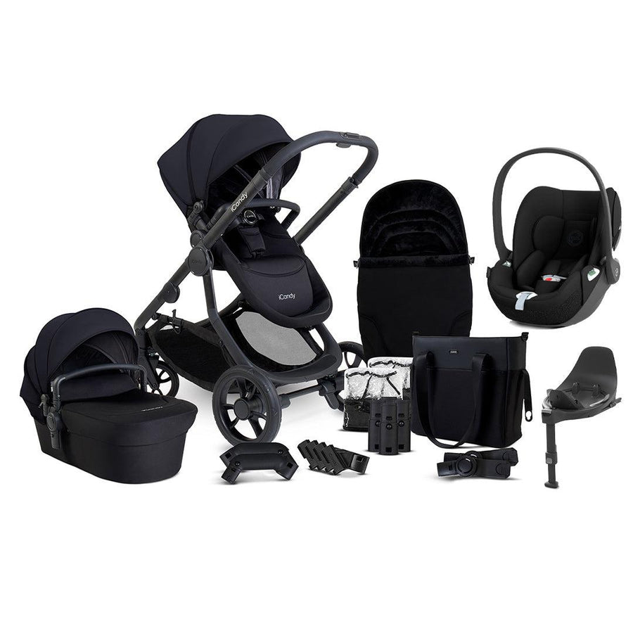 iCandy Orange 4 Travel System with Cloud T - Black-Travel Systems- | Natural Baby Shower