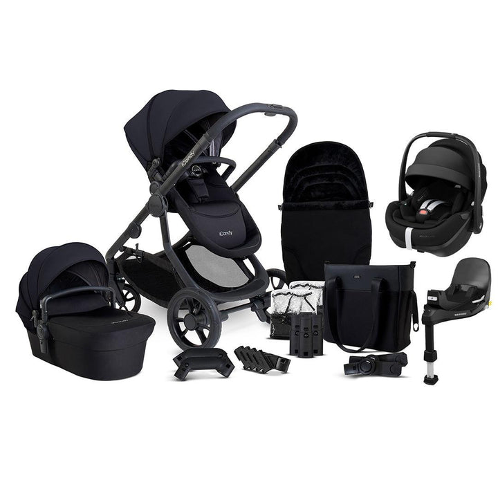 iCandy Orange 4 Travel System with Pebble 360 Pro 2 - Black-Travel Systems- | Natural Baby Shower