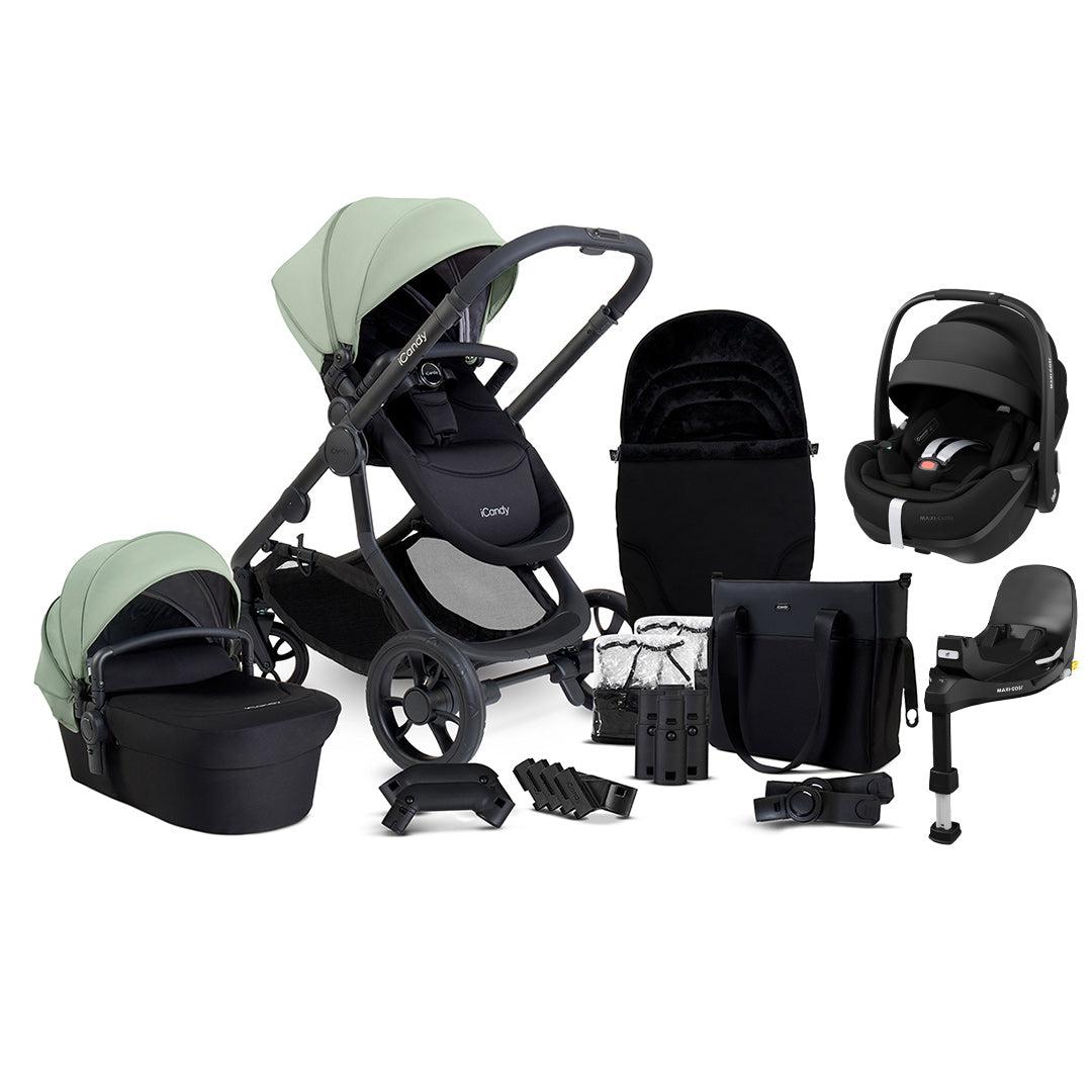 iCandy Orange 4 Travel System with Pebble 360 Pro 2 - Pistachio-Travel Systems- | Natural Baby Shower