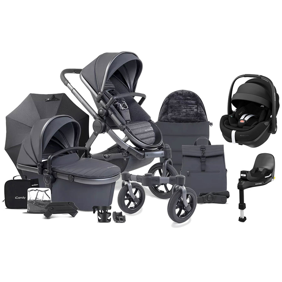 iCandy Peach 7 All Terrain Storm Complete Travel System with Pebble 360 Pro 2-Travel Systems- | Natural Baby Shower