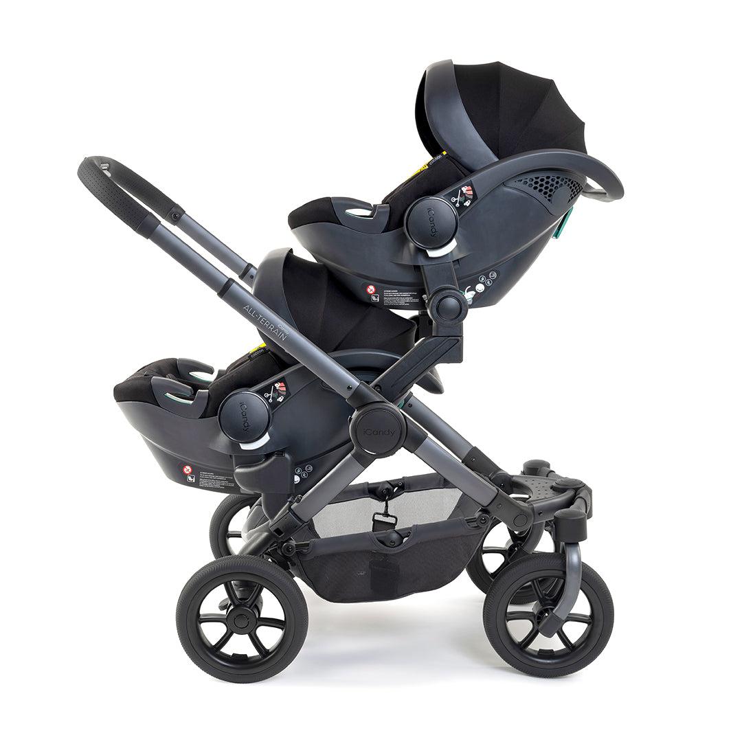 iCandy Peach 7 All Terrain Storm Twin Pushchair-Strollers- | Natural Baby Shower