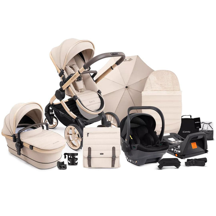 iCandy Peach 7 Complete Travel System with iCandy Cocoon-Travel Systems-Biscotti- | Natural Baby Shower