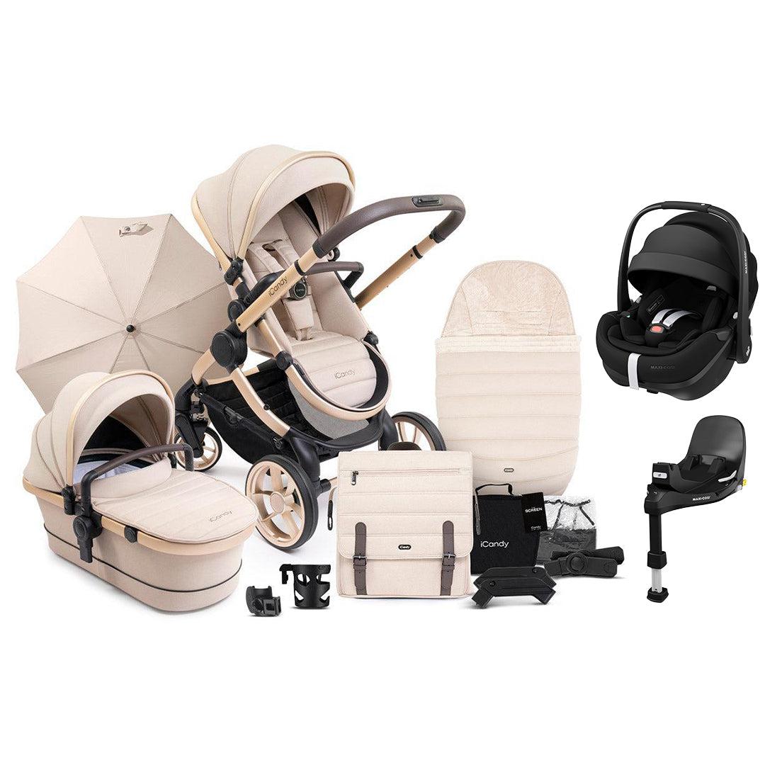 iCandy Peach 7 Complete Travel System with Pebble 360 Pro 2 - Biscotti-Travel Systems- | Natural Baby Shower