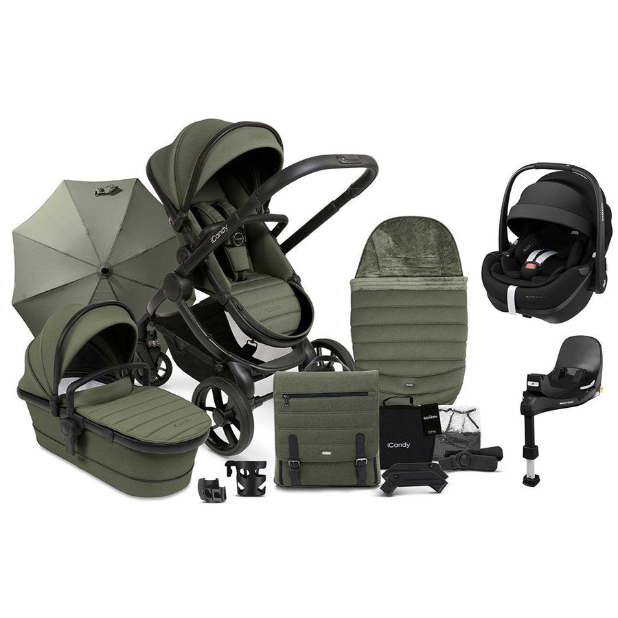 iCandy Peach 7 Complete Travel System with Pebble 360 Pro 2 - Ivy-Travel Systems- | Natural Baby Shower