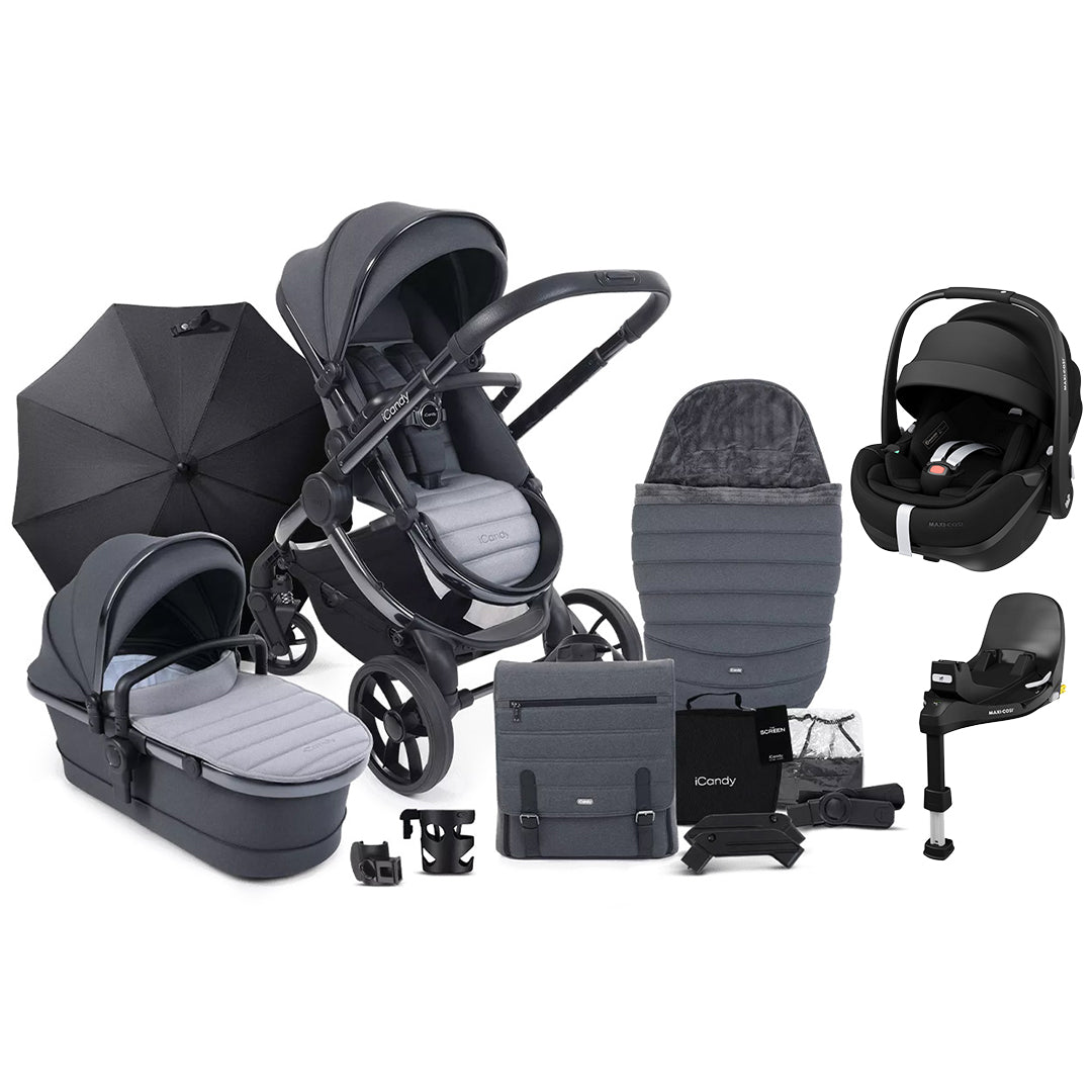 iCandy Peach 7 Complete Travel System with Pebble 360 Pro 2 - Truffle-Travel Systems- | Natural Baby Shower