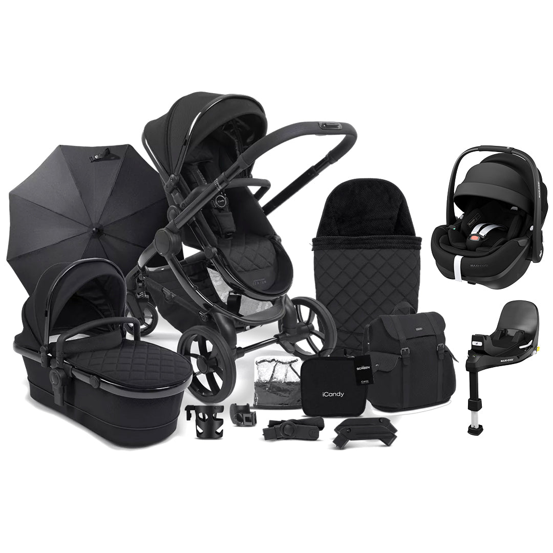 iCandy Peach 7 Designer Collection Cerium Travel System with Pebble 360 Pro 2-Travel Systems- | Natural Baby Shower