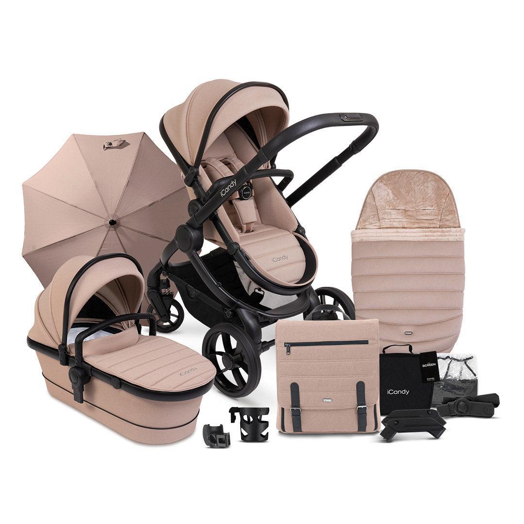 icandy-peach-7-pushchair-carrycot-cookie-flat | Natural Baby Shower