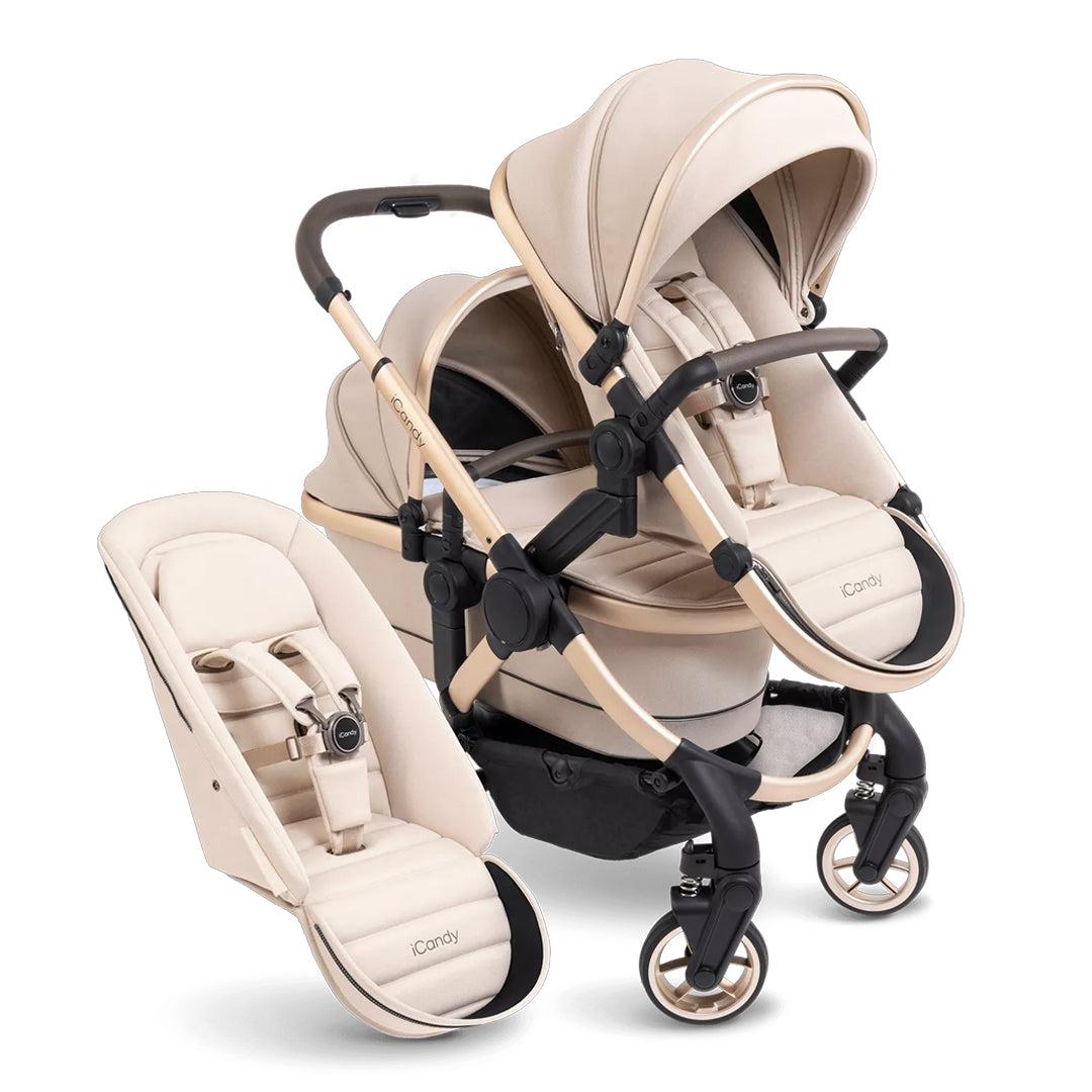 iCandy Peach 7 Double Pushchair - Biscotti-Strollers- | Natural Baby Shower