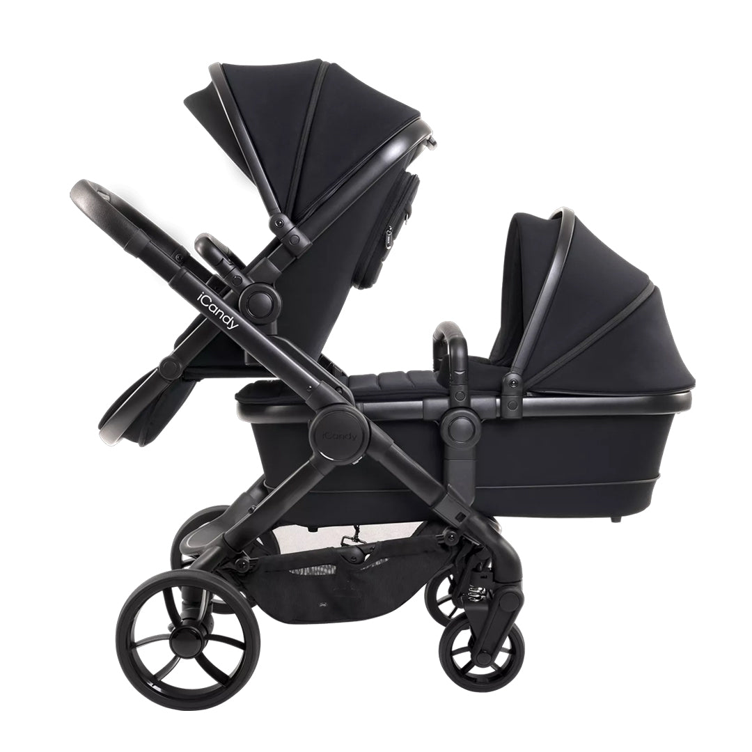 iCandy Peach 7 Double Pushchair - Black-Strollers- | Natural Baby Shower