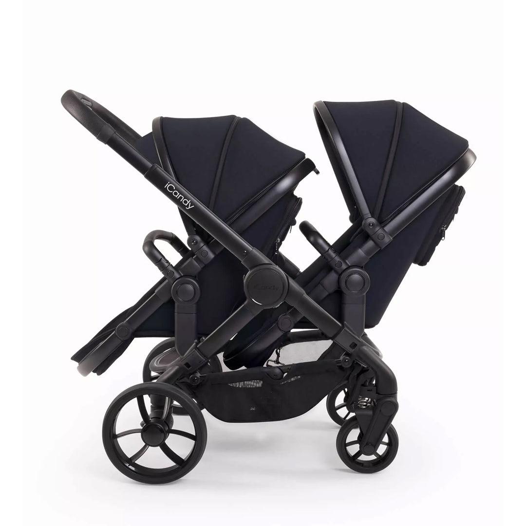 iCandy Peach 7 Double Pushchair - Black-Strollers- | Natural Baby Shower