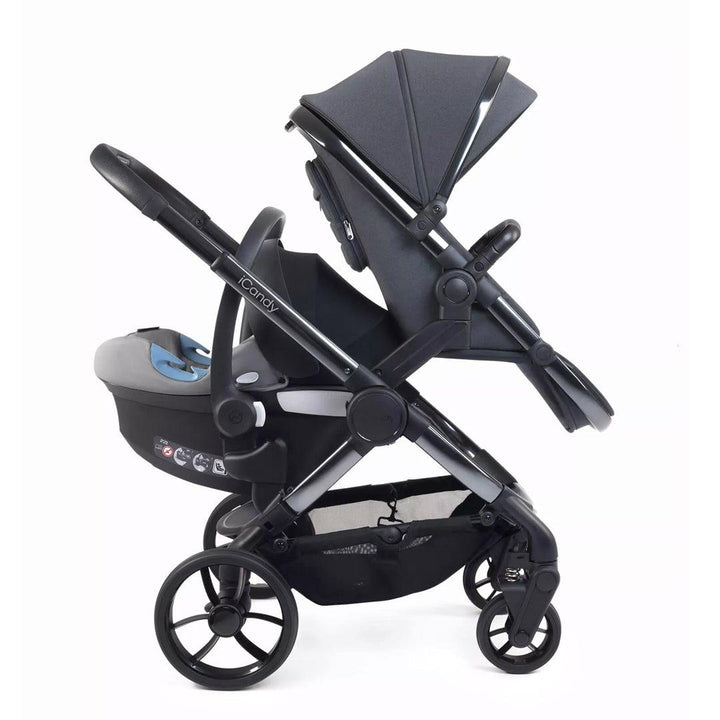 iCandy Peach 7 Double Pushchair - Dark Grey-Strollers- | Natural Baby Shower