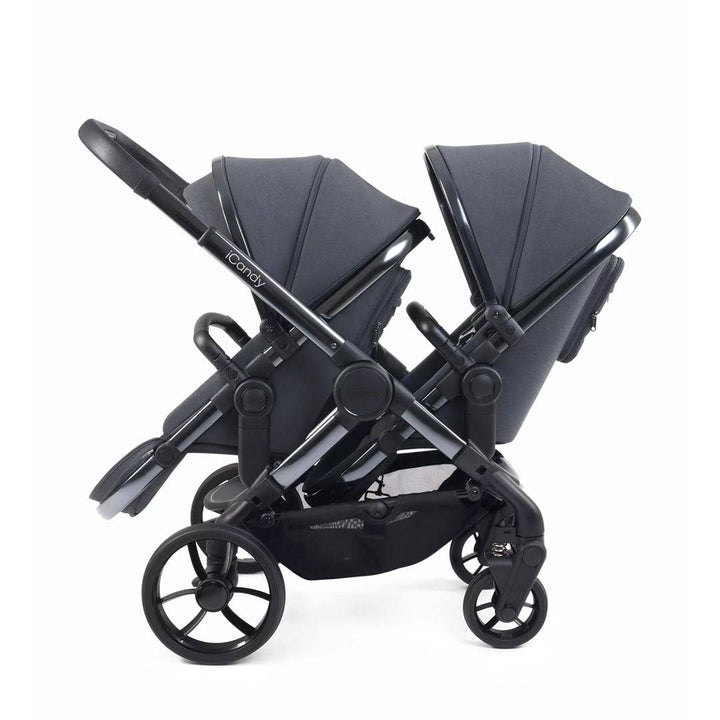 iCandy Peach 7 Double Pushchair - Dark Grey-Strollers- | Natural Baby Shower