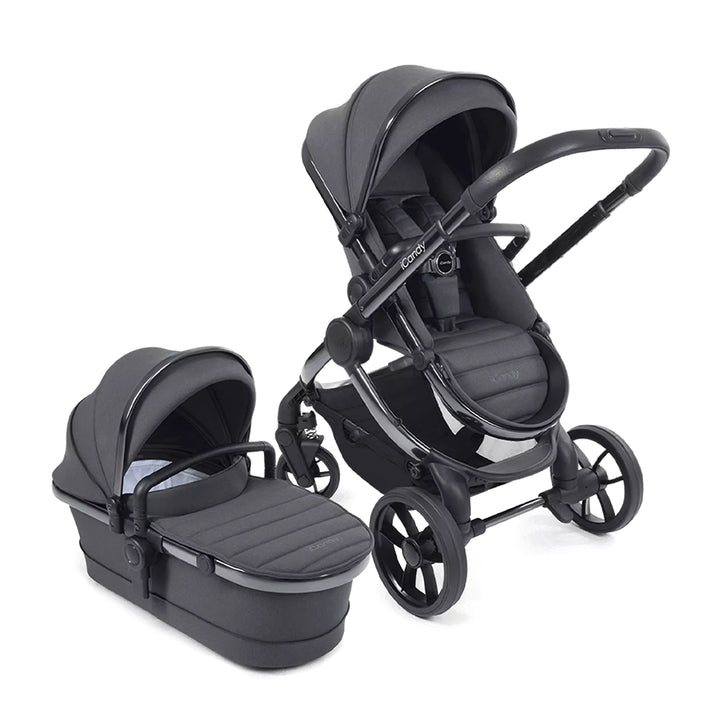 iCandy Peach 7 Pushchair & Carrycot - Dark Grey-Strollers-Dark Grey- | Natural Baby Shower