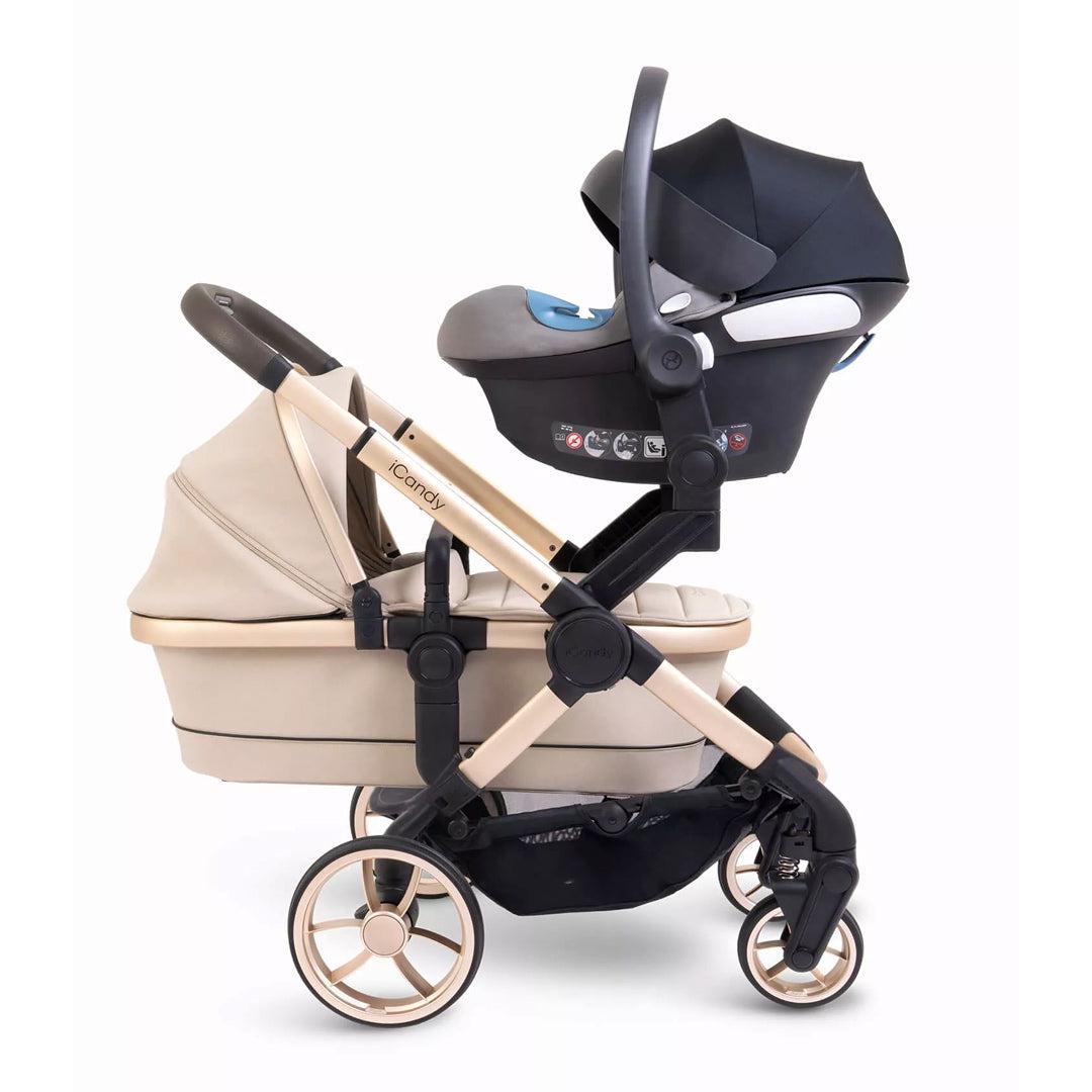 iCandy Peach 7 Twin Pushchair - Biscotti-Strollers- | Natural Baby Shower