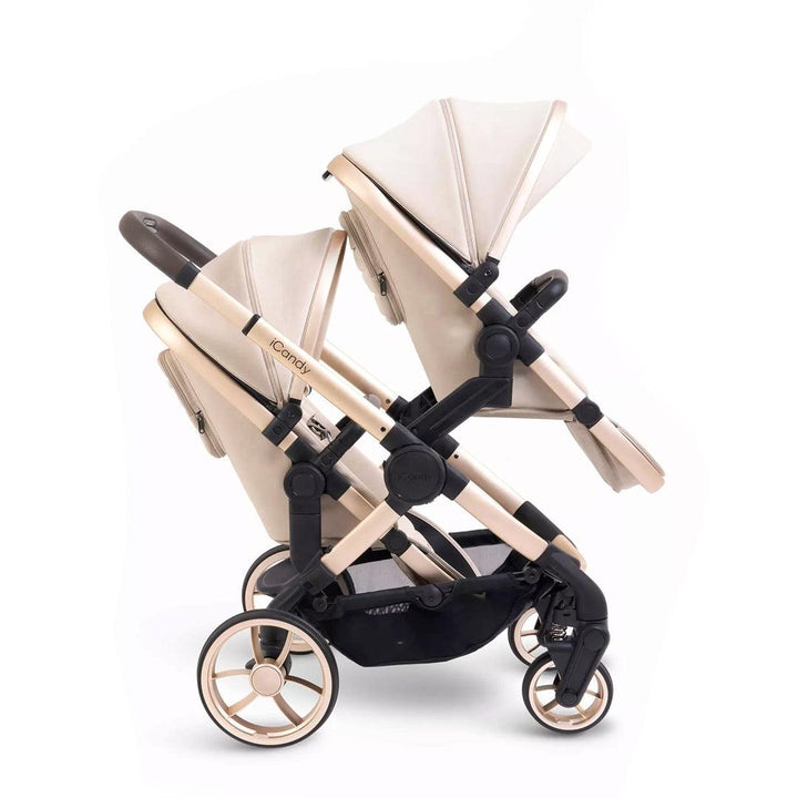 iCandy Peach 7 Twin Pushchair - Biscotti-Strollers- | Natural Baby Shower