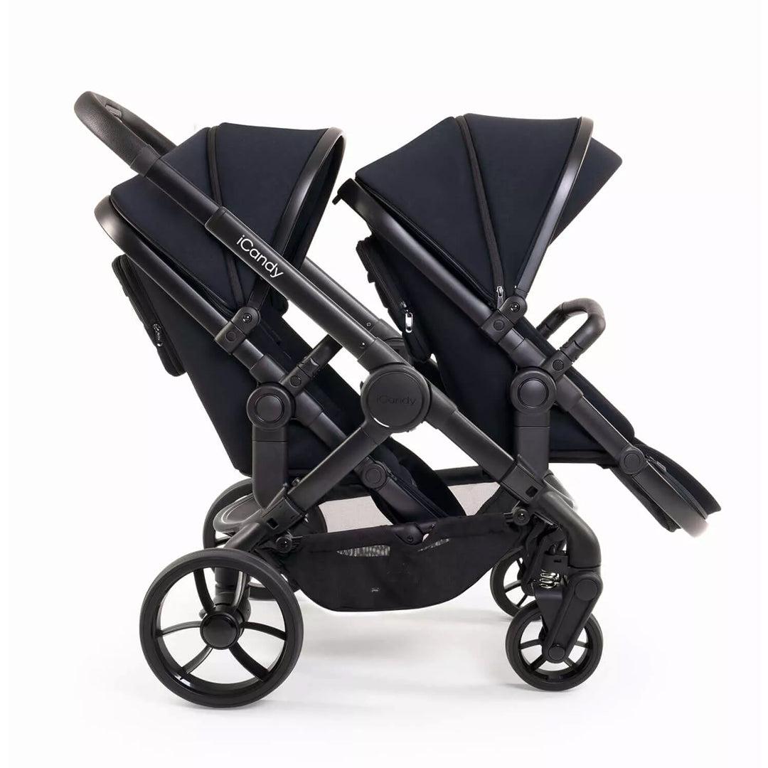 iCandy Peach 7 Double Pushchair - Black-Strollers- | Natural Baby Shower