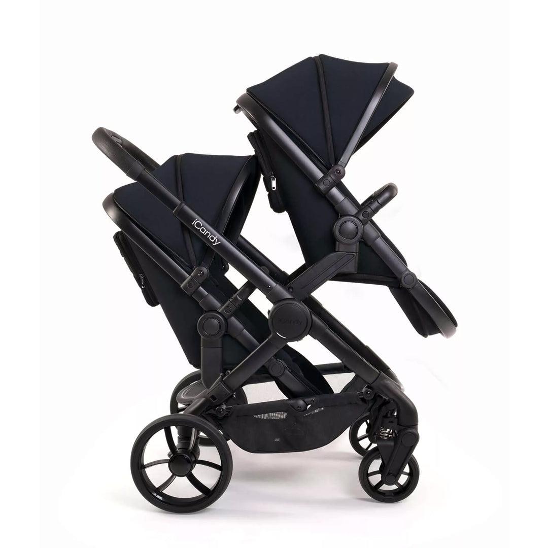 iCandy Peach 7 Double Pushchair - Black-Strollers- | Natural Baby Shower