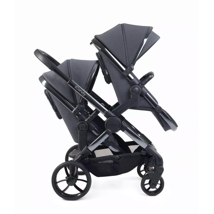 iCandy Peach 7 Double Pushchair - Dark Grey-Strollers- | Natural Baby Shower