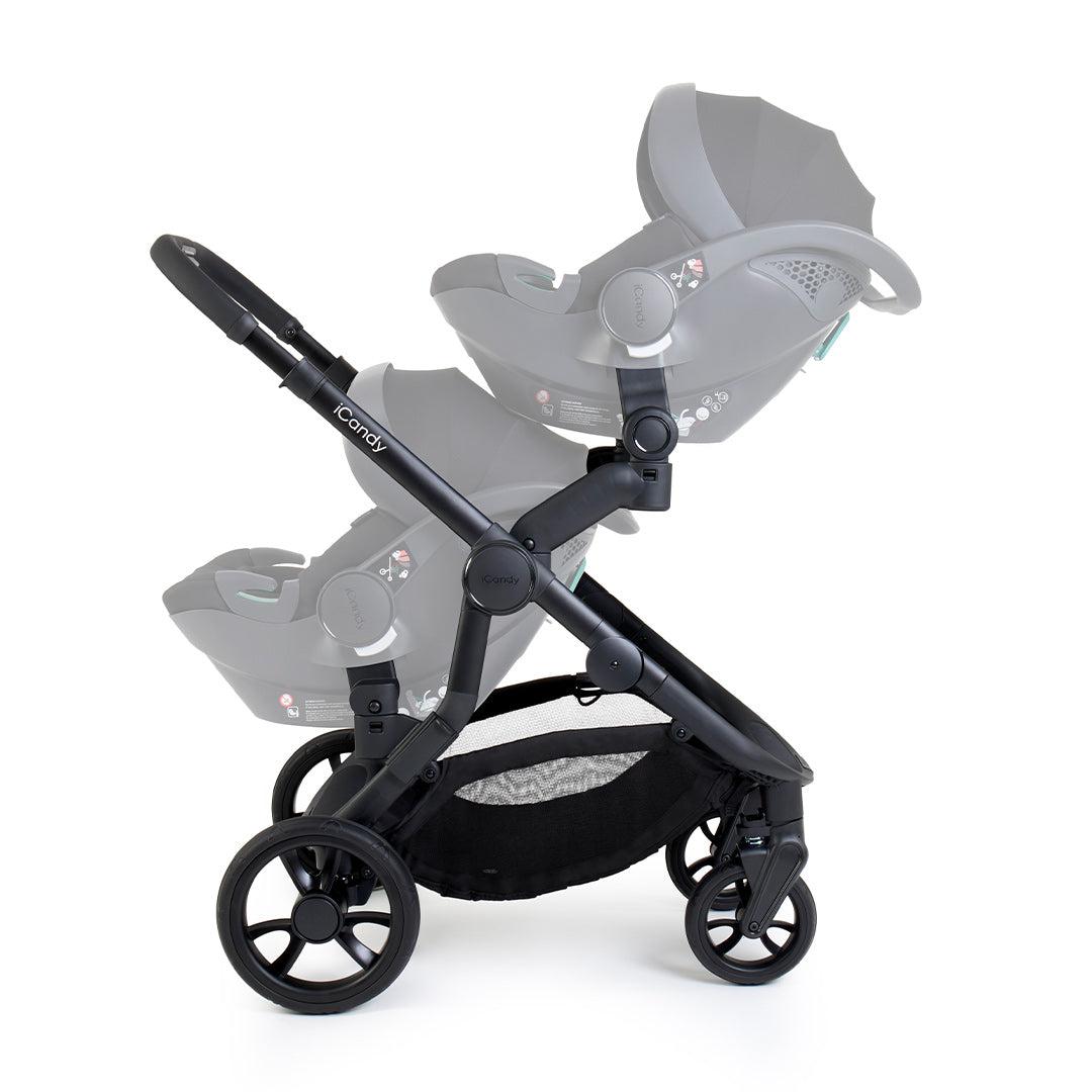 iCandy Orange 4 Twin Pushchair Bundle - Black-Strollers- | Natural Baby Shower