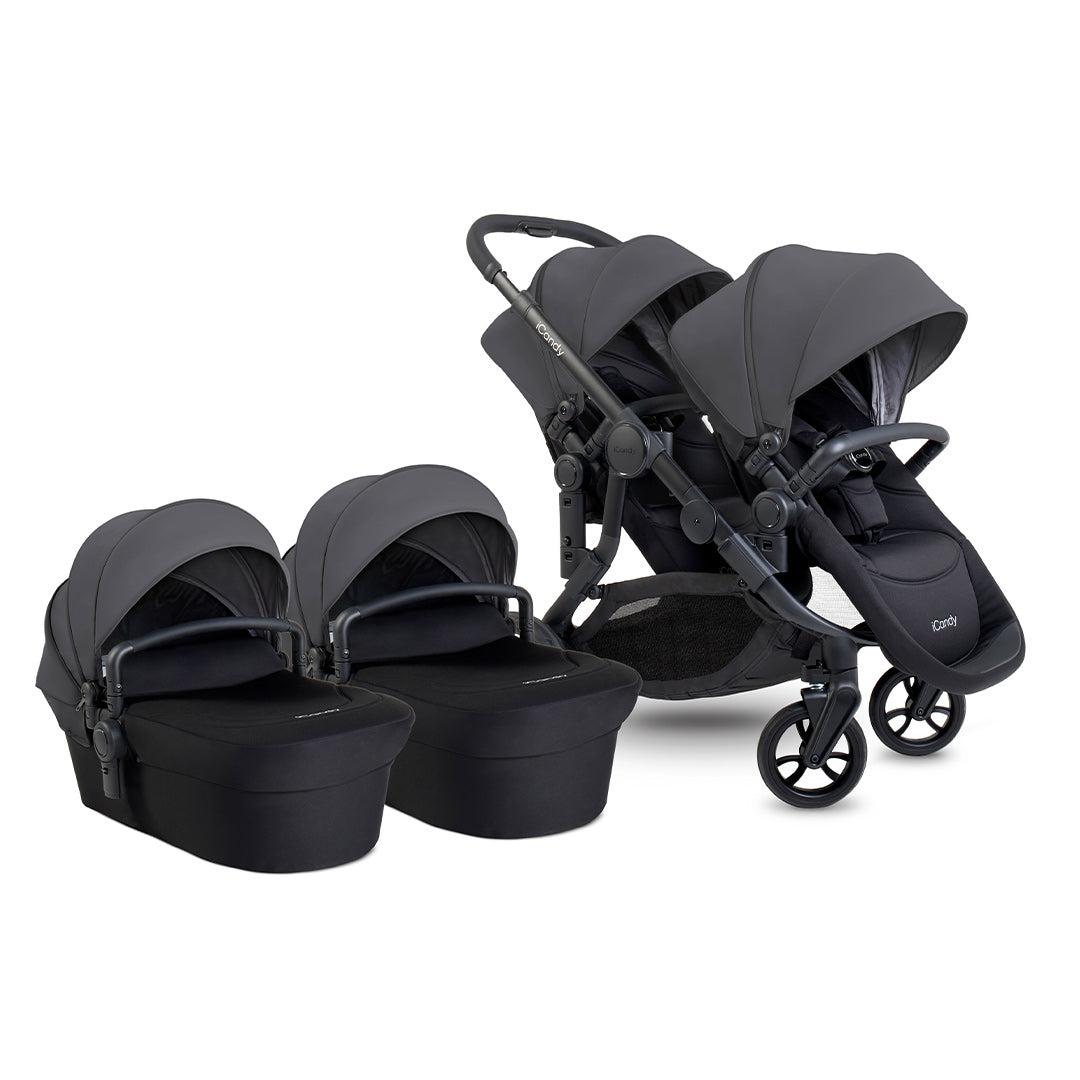 iCandy Orange 4 Twin Pushchair Bundle - Fossil-Strollers- | Natural Baby Shower