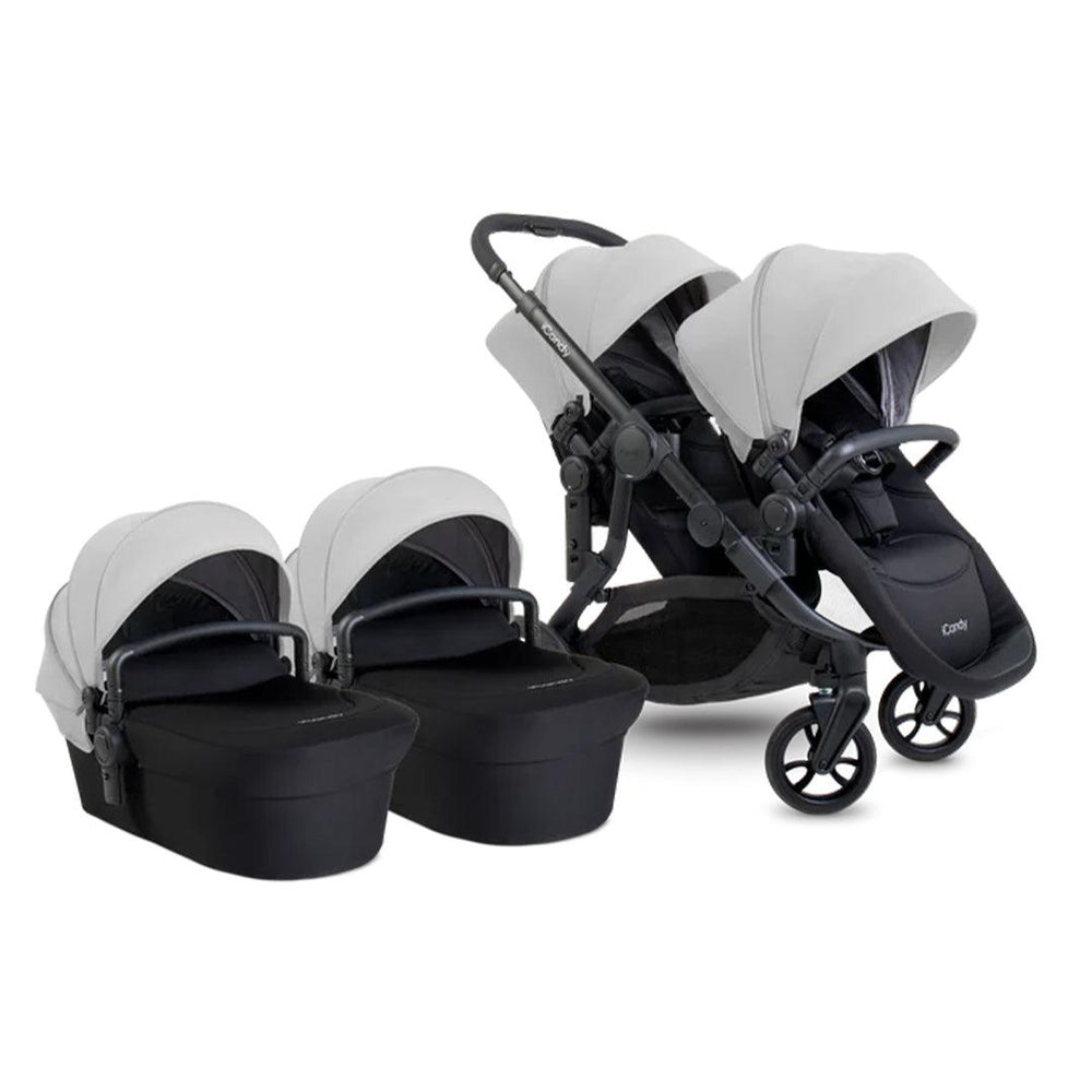 iCandy Orange 4 Twin Pushchair Bundle-Strollers-Glacier- | Natural Baby Shower