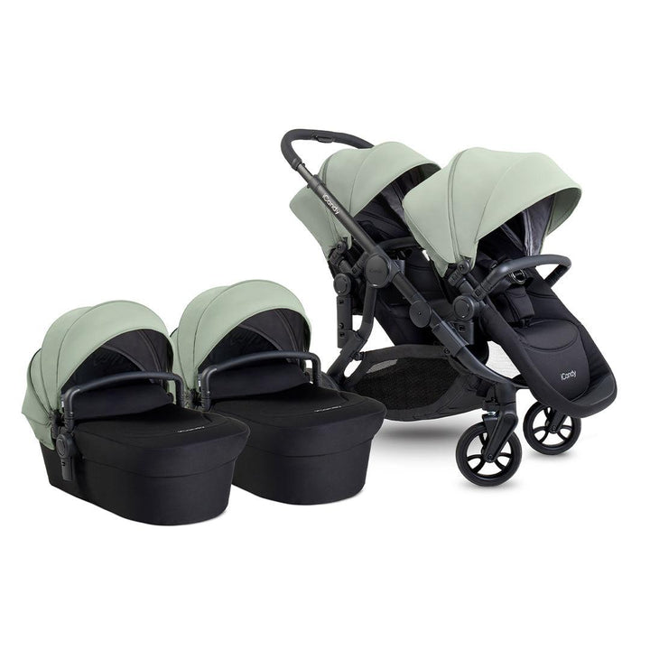 iCandy Orange 4 Twin Pushchair Bundle - Pistachio-Strollers- | Natural Baby Shower