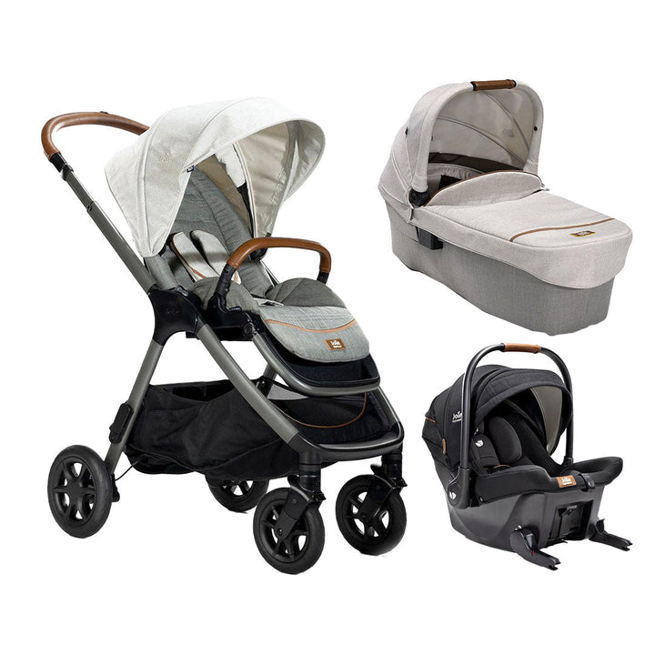 Joie Signature Finiti Flex Click and Go Bundle-Travel Systems-Oyster- | Natural Baby Shower